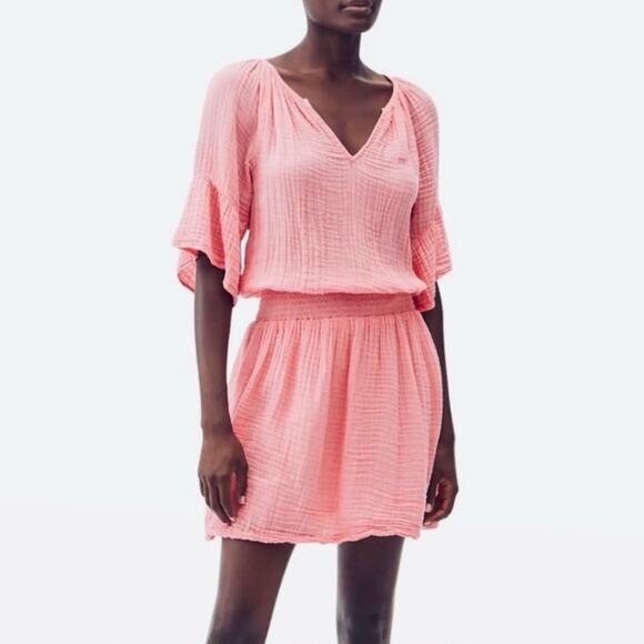 Michael Stars Katelyn Gauze Dress Size Medium - Picture 3 of 11